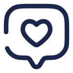 Chat Square Like SVG Icon